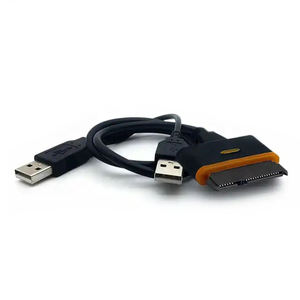 Câble mince USB 2.0 vers SATA 7 + 15 broches USB vers SATA <span class=keywords><strong>Cordon</strong></span> mince pour ordinateur portable <span class=keywords><strong>Disque</strong></span> <span class=keywords><strong>dur</strong></span> externe HDD Caddy Notebook DVD - Product Image 4