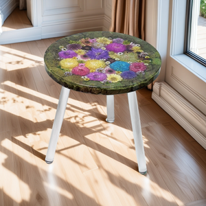 Tùy Chỉnh Nhựa Thủ Công Mỹ Nghệ Mini Bàn Cà Phê Bất Khô Hoa Nhúng Trong Nhựa Nhỏ Bàn Tròn Cho Đồ Nội Thất Nhà - Product Image 5