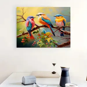Diy elmas nakış kuş tam yuvarlak hayvan elmas boyama ev dekor el sanatları için 30x4 0cm/12x16 inç olmadan