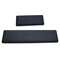 Reposamuñecas para teclado, reposamuñecas de ratón negro, teclado ergonómico, reposamuñecas, almohadilla de soporte, Gel de refrigeración para aliviar el dolor para ordenador portátil