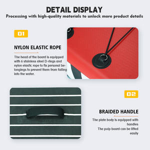 Planche SUP personnalisée en usine planche à pagaie en PVC avec 3 palmes - Product Image 3