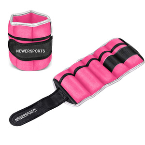 Venta al por mayor de alta calidad 1kg 2kg 3kg de arena de hierro impermeable extraíble ajustable Rosa <span class=keywords><strong>neopreno</strong></span> brazo pierna muñeca tobillo pesos - Product Image 2