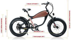 Bicicleta Eléctrica de Primera Calidad Directo de Fábrica, 500W, Neumáticos Todoterreno, para Uso Fuera de Carretera - Product Image 4