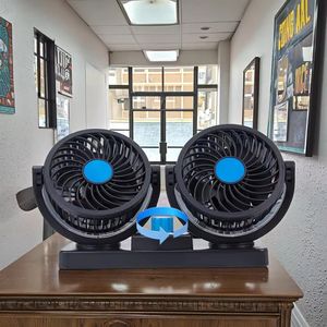 <span class=keywords><strong>Ventilateur</strong></span> de voiture universel double tête 12V/24V multi-usage pour l'été, USB, pour la maison, le bureau et les camions – Fournitures de refroidissement - Product Image 5
