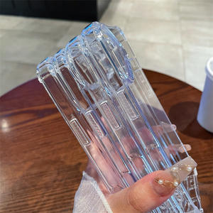 Cover Protettiva per Apple <span class=keywords><strong>iPhone</strong></span> <span class=keywords><strong>11</strong></span> 12 13 14 15 16 <span class=keywords><strong>Pro</strong></span> Max 17 Air in Acrilico <span class=keywords><strong>Trasparente</strong></span> ad Alta Definizione con Airbag Antiurto - Product Image 4