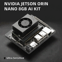 Kit de développement IA N-VIDIA Jetson Orin Nano pour systèmes embarqués et périphériques, avec module Jetson Orin Nano 8 Go de mémoire