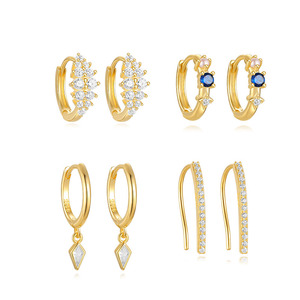 Classic Hoop Earring 925 Sterling Silver Daily Wear Fashion Jewelry for Women - Product Image 1