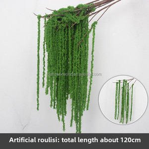 Cây giả treo trần, làm từ len, hoa giả Amaranthus Caudatus dùng trang trí cổng cưới - Product Image 2