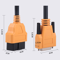 OBDII 16-Pin Stecker auf DB15P Buchse Adapterkabel mit Externer DC-Stromversorgung