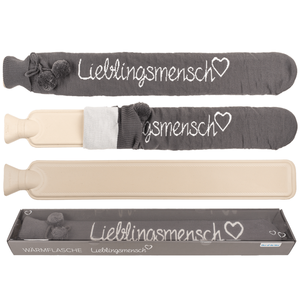 Botella de agua caliente larga, Lieblingsmensch, - Product Image 1