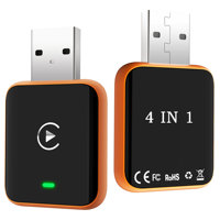 Dongle Android Auto 4 en 1, adaptateur Airplay USB, adaptateur Carplay sans fil pour voiture, dernier modèle