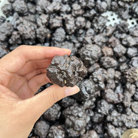 Vente en gros de pierres brutes de cristal naturel, météorite noire, carbonado, spécimens minéraux pour la décoration