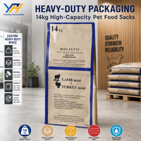 Sachets personnalisés de 0,5 kg, 1 kg, 1,5 kg, 2 kg, 5 kg, imprimés sur mesure, pour aliments secs pour animaux de compagnie, scellés sur huit côtés, pour nourriture pour chats et chiens