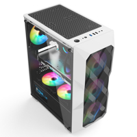 AntarcChill PC Cooling Server Case Cor Sair ATX Chassis Water Cooling White/Black 120mm Fans Gaming Computer Case