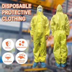 Hot Sale Type 5/6 Wegwerp Ppe Coverall Suitnon-Woven Microporeuze Beschermende Coverallen14126 Eu/Us Size Medische Verbruiksartikelen - Product Image 5