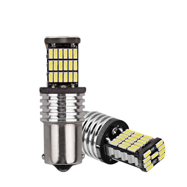 1156 4014 45SMD Led Brake Tail Light Bulb DC12V BA15S P21W Canbus No Error Automotive Led Bulbs 1156