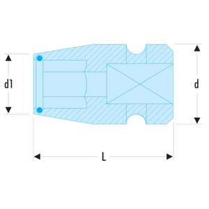 FACOM - NS.237A 1/2 ''Portabrocas de impacto-EAN 3148516551894 TOMAS DE IMPACTO Y ACCESORIOS - Product Image 2