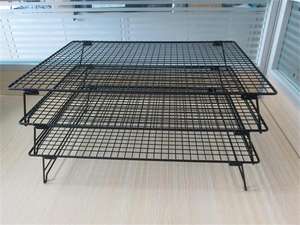 Fabbricazione di 3 livelli impilabile torta di pane cremagliera di raffreddamento per la cottura di biscotti filo antiaderente - Product Image 4