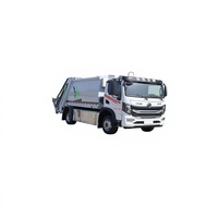 FAW Camion à ordures électrique à énergie nouvelle avec pneus en acier Euro 3, benne arrière de 5 mètres cubes, 180 CV, transmission 4x2