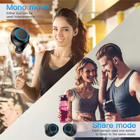 Auriculares inalámbricos T100 Smart Touch BT5.0, cascos intrauditivos estéreo de baja latencia para videojuegos