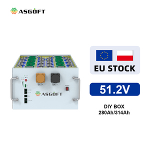 314Ah 280Ah 51.2V LiFePO4 DIY กล่องเก็บแบตเตอรี่พลังงานแสงอาทิตย์ระบบเก็บพลังงานกล่องแบตเตอรี่48V & ชุดชั้นวาง JK Pace jiabaida BMS - Product Image 1