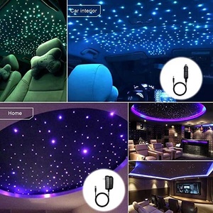 10W 500ชิ้นปลายเรืองแสง0.75มม4เมตร RGBW Twinkle Starlight headliner หลังคารถยนต์ติดเพดานดาวด้านบนชุดไฟหน้า - Product Image 6
