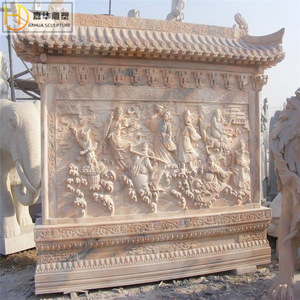 Jiahua Relief <b>Stone</b> Wall Art Chinese Style <b>Landscape</b> Sculpture Villa Exterior Decoration - Product Image 3