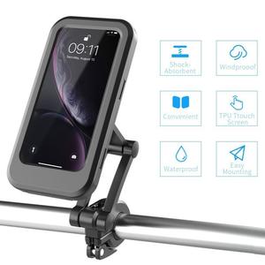 ที่วางโทรศัพท์มอเตอร์ไซค์แบบยูนิเวอร์แซลสำหรับไอโฟน ที่ยึดแฮนด์กันน้ำพร้อมวัสดุ ABS สำหรับการขับขี่ - Product Image 4