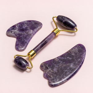 Factory Wholesale Rose Quartz Green Guasha Stone <b>Jade</b> <b>Roller</b> for Face Beauty Boards Gua Sha <b>Jade</b> <b>Roller</b> - Product Image 3