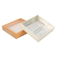 Scatola Rigida Magnetica Premium a Forma di Libro con Finestra in PVC, Campione Gratuito, Logo Personalizzato per Confezioni Regalo di Abbigliamento e Calzature