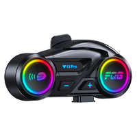 Y13 PRO casque d'interphones de moto pour 2 personnes interphone de casque de partage de musique avec Radio FM
