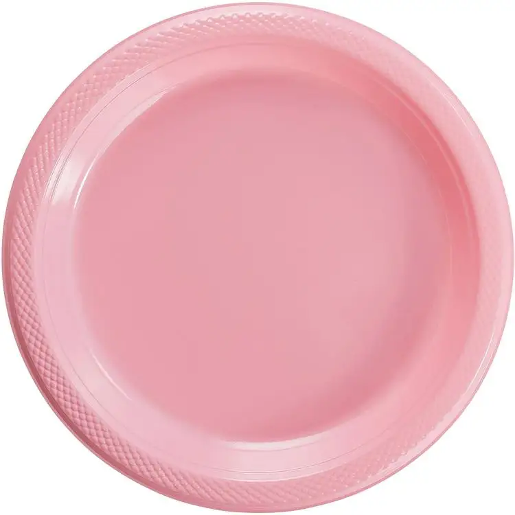 Charger Plates Bulk Dinner Plates Elegant Underplate Pink Plastic Plates Gold Rim Pearl PS Ps 4 Square Frost American Style