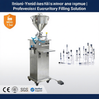 Machine de remplissage automatique pneumatique verticale pour seringues préremplies, pour liquides et pommades