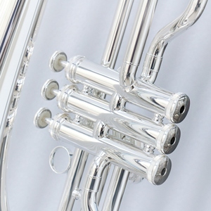 Trombone à pistons professionnel <span class=keywords><strong>de</strong></span> haute qualité, tonalité Do, corps <span class=keywords><strong>en</strong></span> laiton plaqué argent, glissière <span class=keywords><strong>en</strong></span> cupronickel, <span class=keywords><strong>en</strong></span> promotion avec étui - Product Image 6