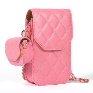 Japanese Korean Styles Woman Puffer Crossbody PU Phone Pouch Travel Shoulder <strong>Bag</strong> for <strong>Smartphones</strong> Below 6.5 Inches iPhone Samsung - Product Image 3