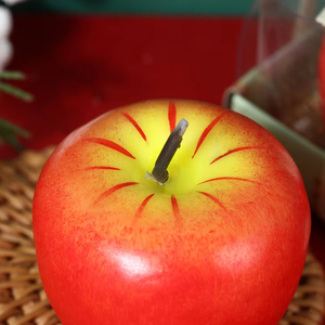 Coffret cadeau promotionnel de petites bougies sans fumée en forme de pomme, parfumées aux fruits rouges, pour la décoration des fêtes de fin d'année - Product Image 5
