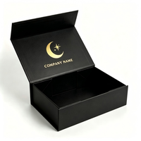 Boîte cadeau magnétique haut de gamme avec logo personnalisé imprimé en feuille d'or, boîte pliante en carton recyclable magnétique pour vêtements et cadeaux