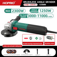 Meuleuse d'angle électrique sans balais 125mm/5 "Heavy Duty 2300W AC pour la pierre de marbre et la coupe et le polissage des métaux