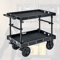 Chariot de production cinématographique professionnel pour cinéastes, directeurs, studios, poste de travail mobile avec roues