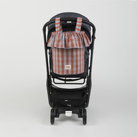 Sac Organisateur de Poussette à Trois Couches Portable pour Voyage, Panier à Couches pour Bébé avec Couvercle à Cordon de Serrage, Rangement pour Maman