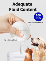 Lingettes pour les yeux pour animaux de compagnie Lingettes de toilettage pour les yeux pour animaux de compagnie Nettoyage humide pour enlever les taches de larmes de chien et de chat