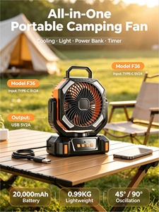 Ventilateur de table portable mini rechargeable pour l'extérieur, idéal pour l'été, classe A, disponible en ligne uniquement - Product Image 1
