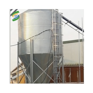 Silo Chăn Nuôi Tùy Chỉnh Silo Chăn Nuôi Lợn Thức Ăn Chăn Nuôi Tháp Vật Liệu Tấm Mạ Kẽm - Product Image 1