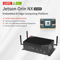 Jetson Orin NX 16G NV EA-B500 PC Industrial sin Ventilador 100 TOPS Servidor en Stock para Procesamiento de Imágenes IA Computadora Embebida