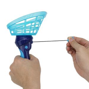 Tirer la chaîne volant disque lanceur UFO jeter attraper <span class=keywords><strong>jeu</strong></span> Parent-enfant interactif en plastique soucoupe Sport de plein air loisirs jouets - Product Image 4