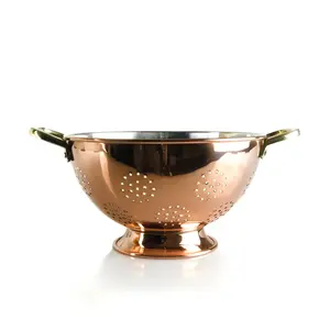 Essoreuse à salade en acier inoxydable de qualité supérieure pour laver les fruits, les légumes, les salades, finition cuivre décorative, écologique - Product Image 1