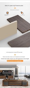 Luxury <strong>Extendable</strong> Wooden Executive <strong>Desk</strong> for Home Office Use Crafted From Wood with Ergonomic Features and Modern Style - Product Image 6