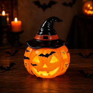 Lámpara Nocturna de Resina con Forma de Gato Negro Brujo, Adorno de Escritorio, Decoración para el Hogar de Halloween, Regalo - Product Image 6