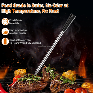 FM2207 Bamboo Plastic Large Screen Digital Bluetooth Wireless Meat Thermometer Smart App Oven Probe IP67 Waterproof <strong>Timer</strong> - Product Image 4