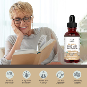 Suplemento herbal de gotas de hongo melena de León de etiqueta privada para mejorar la energía y la memoria del cerebro adulto, no para mujeres embarazadas - Product Image 3